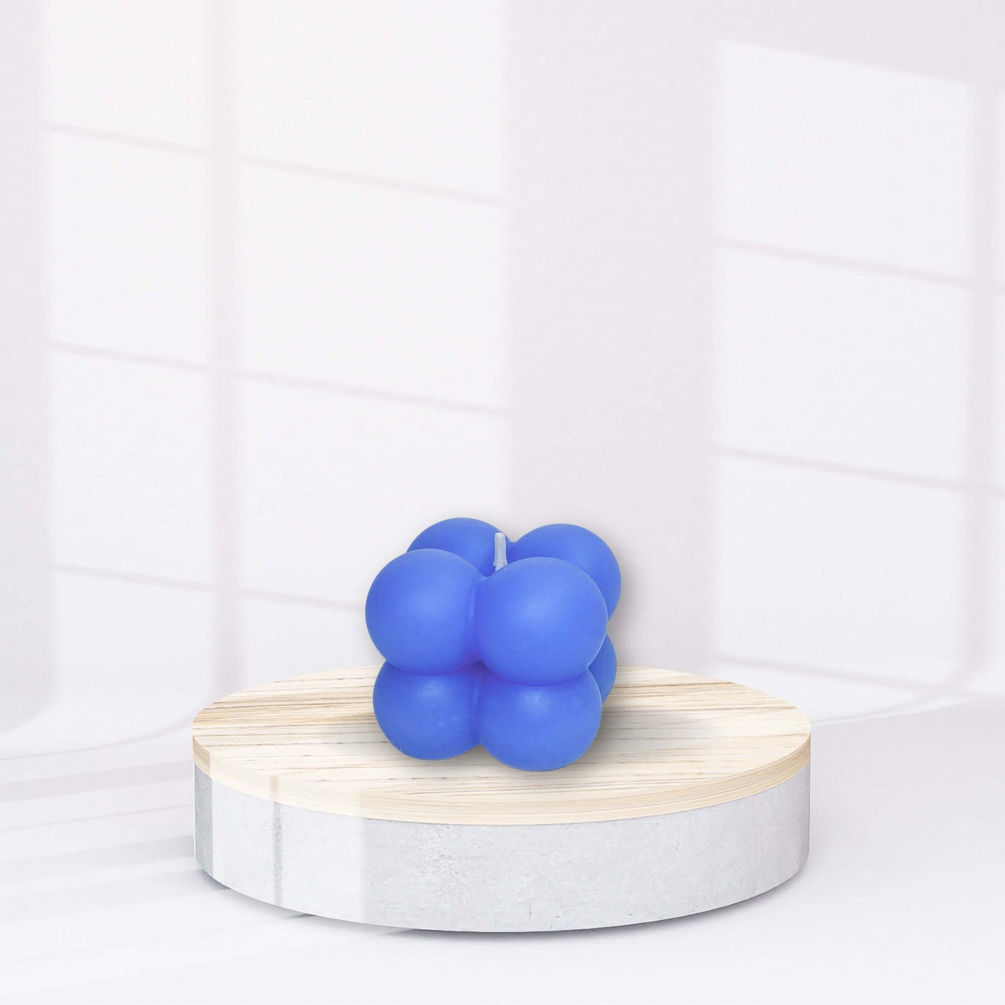 Bubble Cube Candle | Blue | Chill Flame Candle Studio