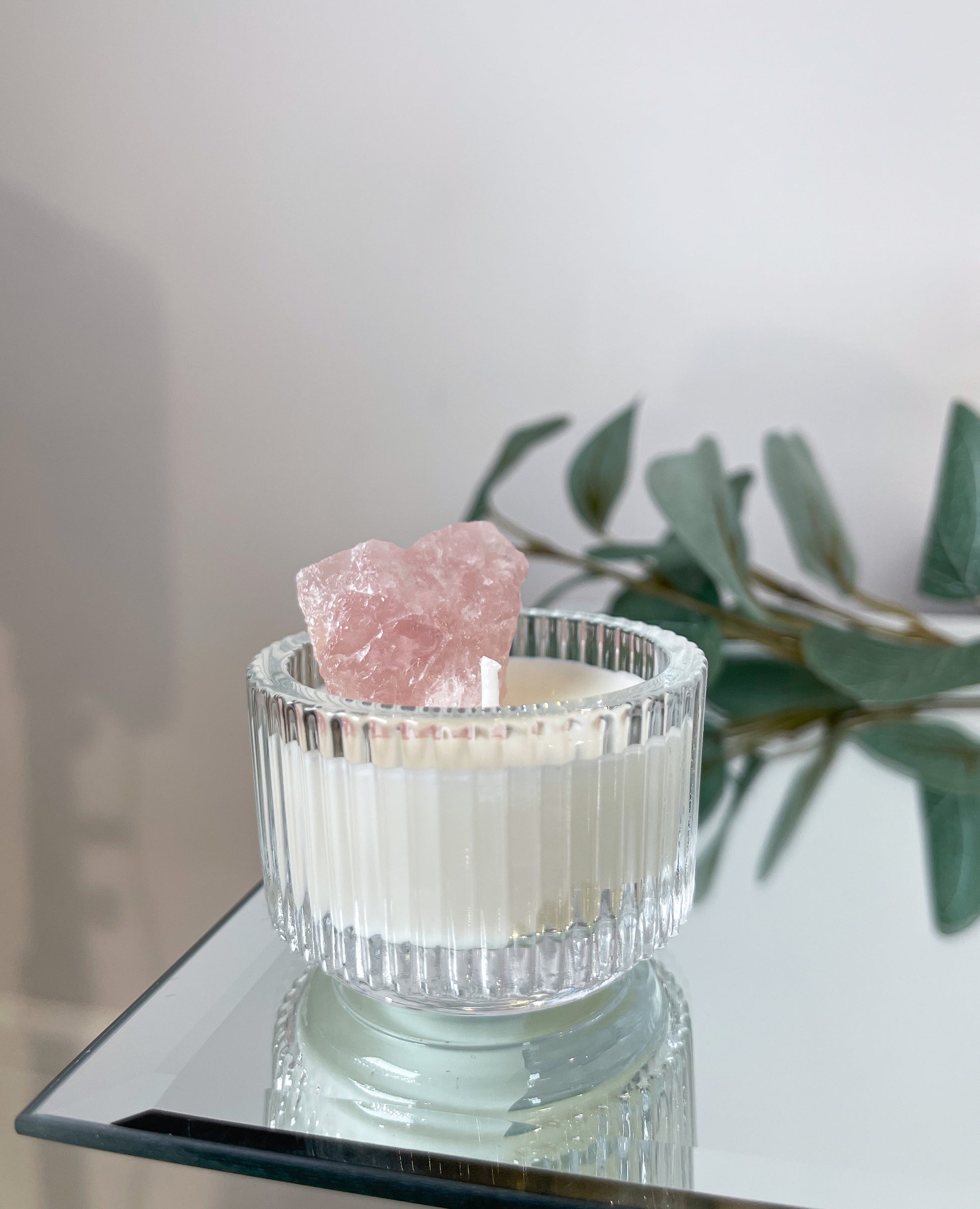 PINK QUARTZ | Jarred Tealight - Chill Flame Candle Studio