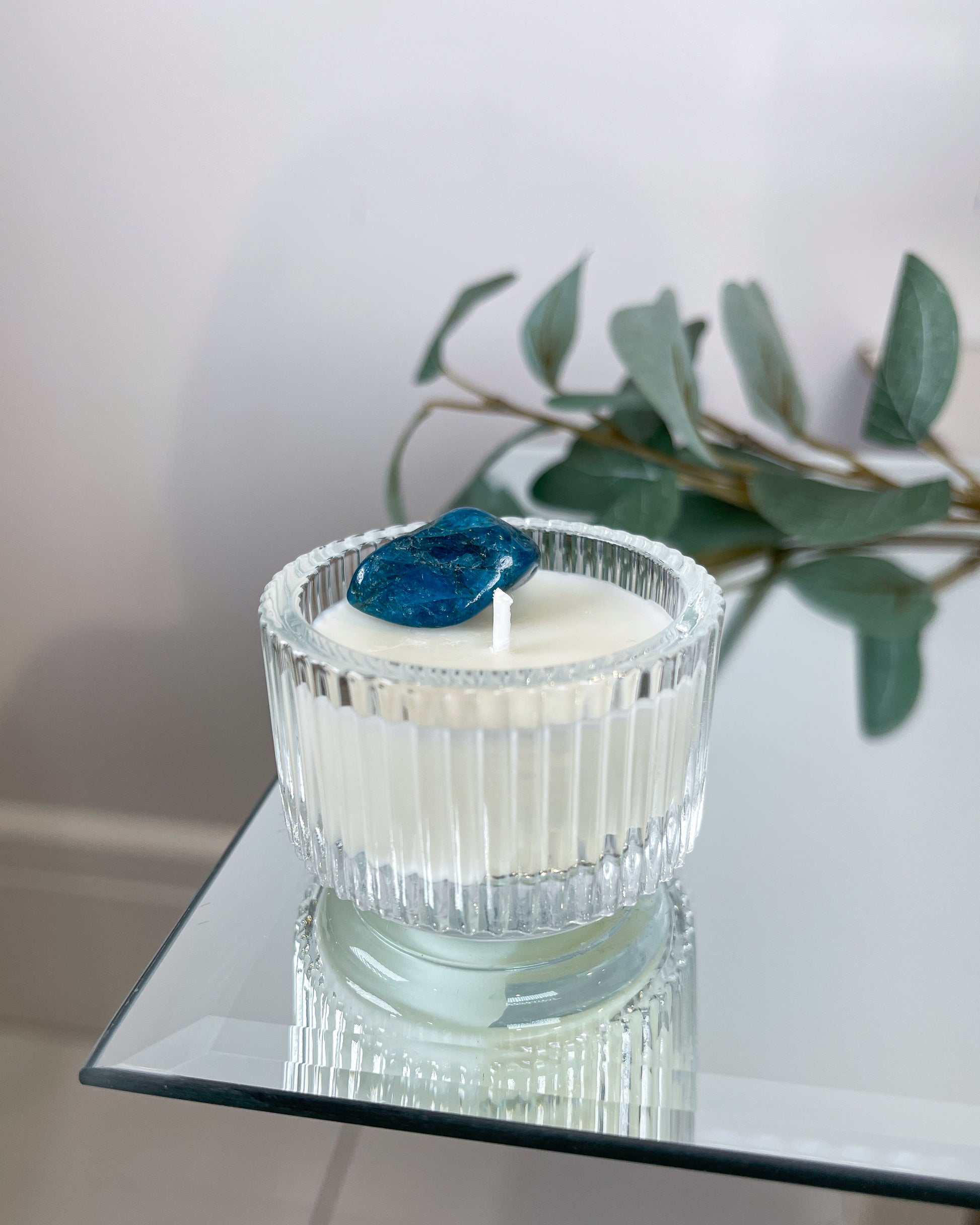 SKY APATITE | Jarred Tealight - Chill Flame Candle Studio