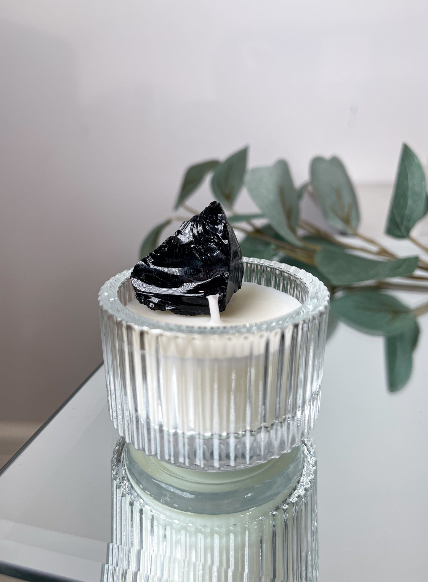 VOLCANIC OBSIDIAN | Jarred Tealight - Chill Flame Candle Studio