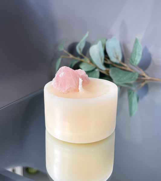 PINK QUARTZ | Mini - Chill Flame Candle Studio