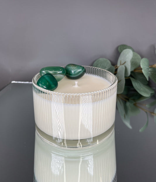 GREEN AGATE | Jarred Essence - Chill Flame Candle Studio