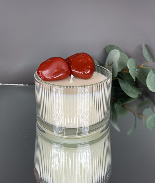 RED JASPER | Jarred Essence - Chill Flame Candle Studio